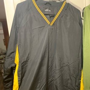Sportex Black and Gold pullover Wind Jacket 2XL